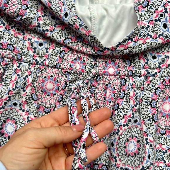 Torrid Pink & Black Paisley Pattern Flowy Mini Dress/ Tunic - Picture 4 of 7